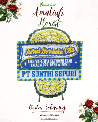 Papan Bunga Duka di Tatura Utara